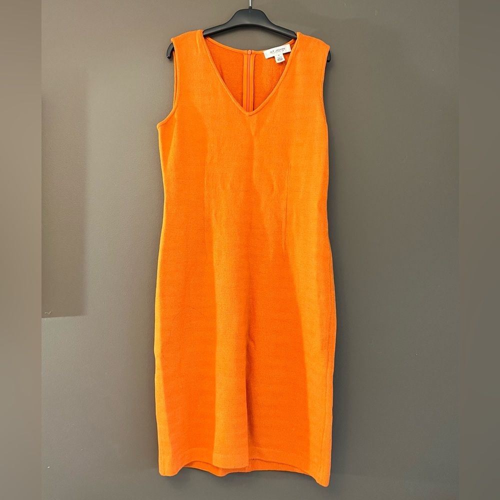 NWOT St John Wool Knit Dress - orange / size 6
